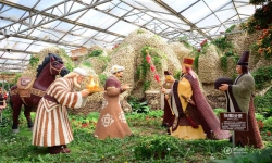 山东寿光蔬菜博览会用果蔬铺成“丝绸之路”